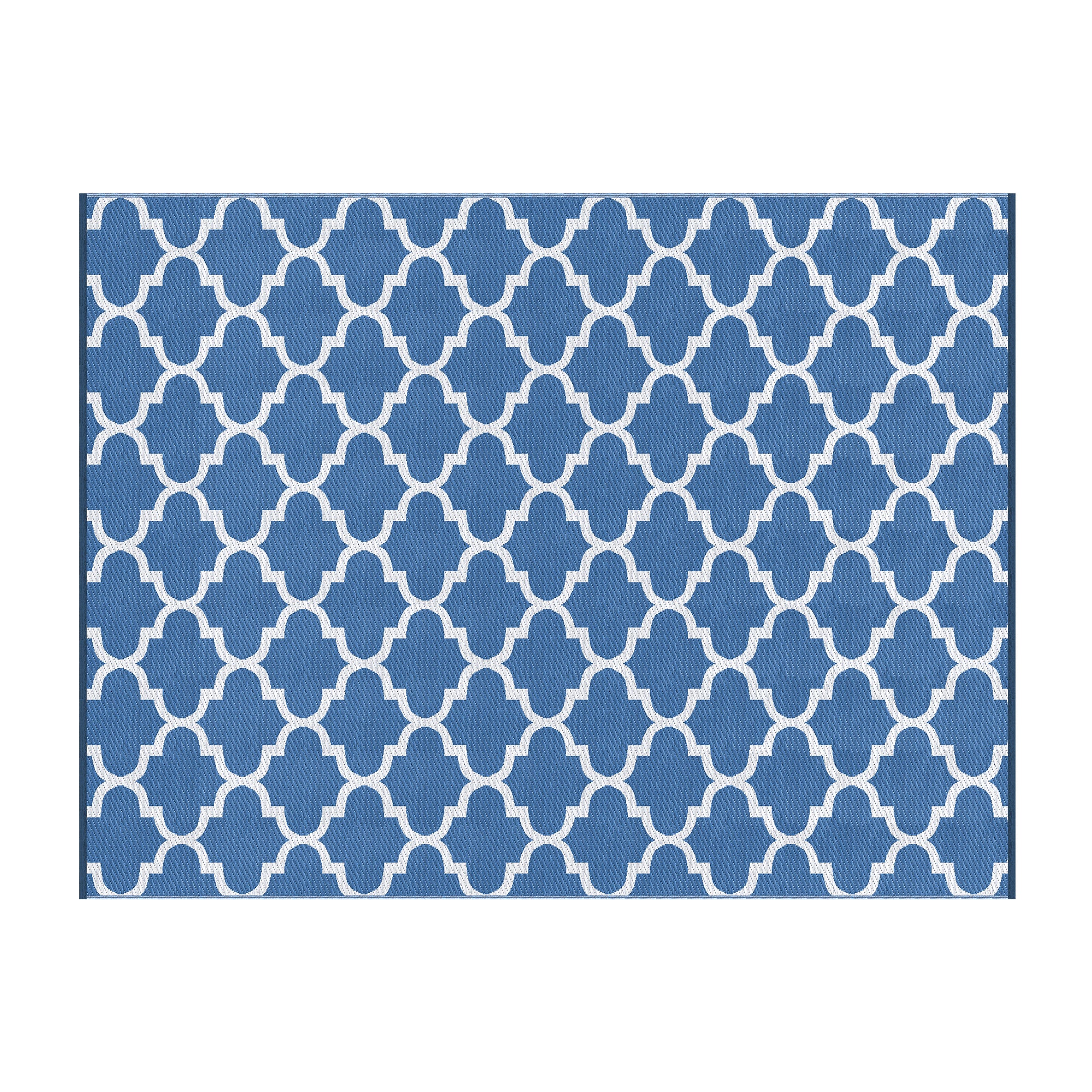 Gardeon Outdoor Rugs 274x366cm Large Carpet Reversible Mat PP Dual-Sided Patio Rug Blue