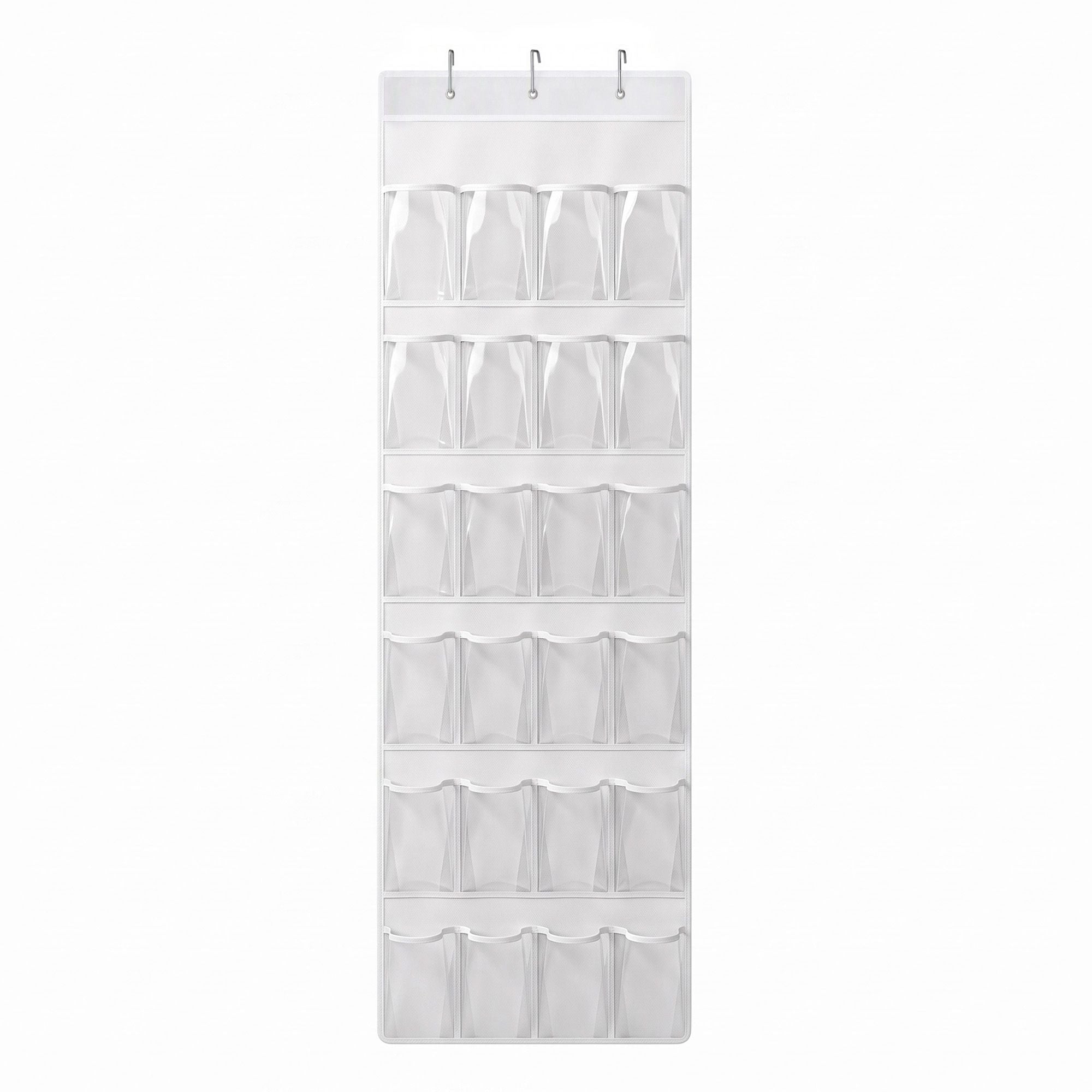 Artiss Over Door Shoe Organiser Storage 6-Tier Pantry Hanger 24 Pockets White