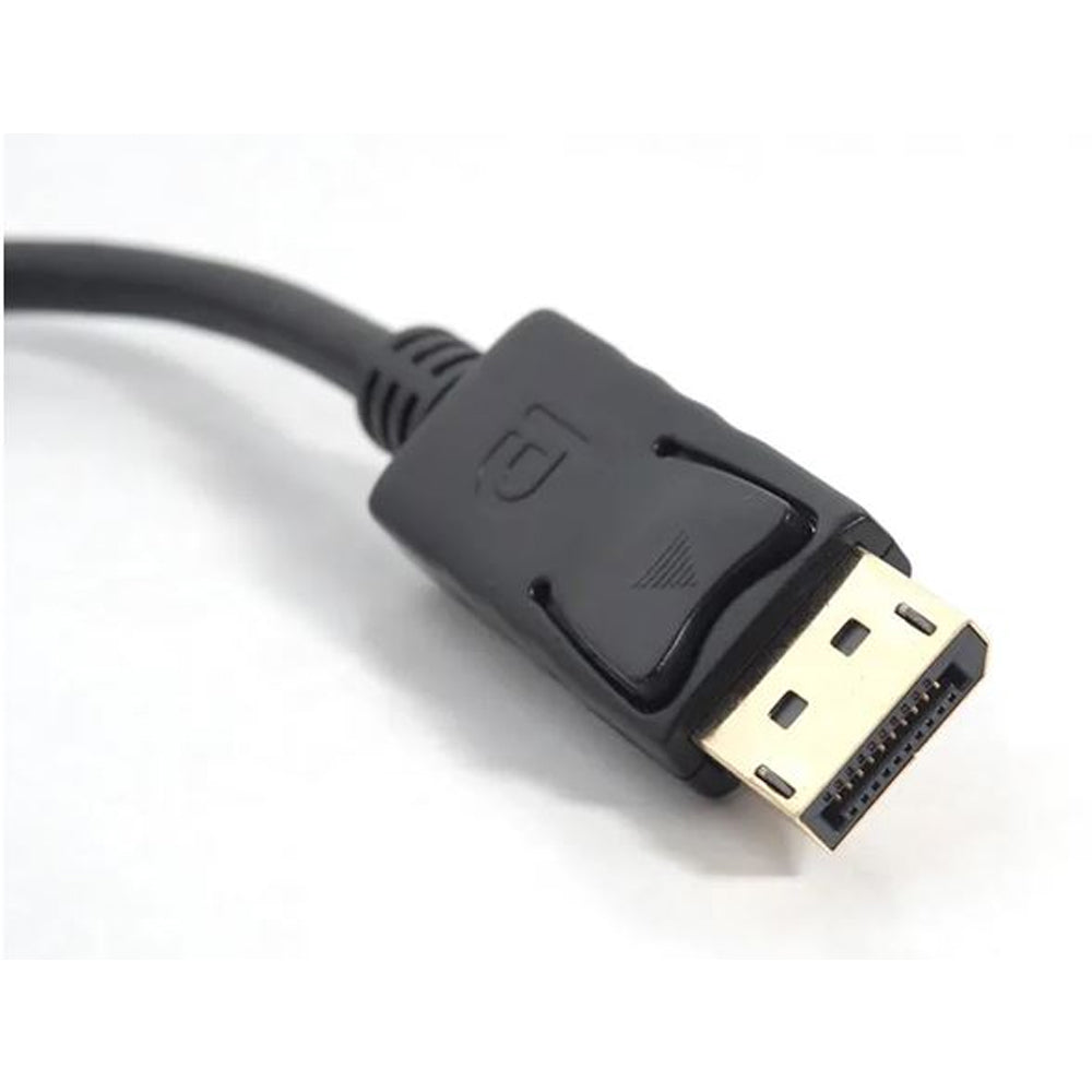 Oxhorn DisplayPort DP to HDMI Adapter Male to Female 4K 30Hz Ultra HD HDMI 1.4 Gold Plated Plug and Play 15cm Black