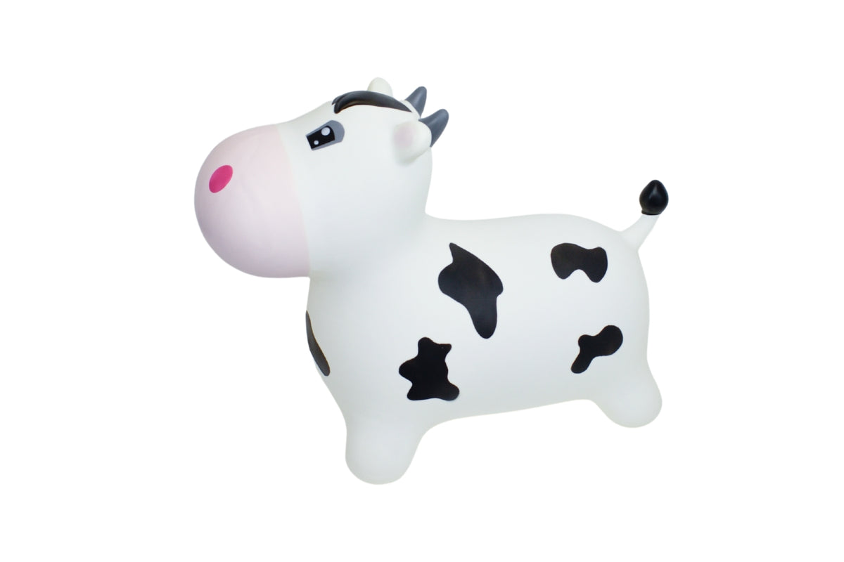Kaper Kidz Bouncy Rider Moo Moo Cow Inflatable Kids Ride On Toy