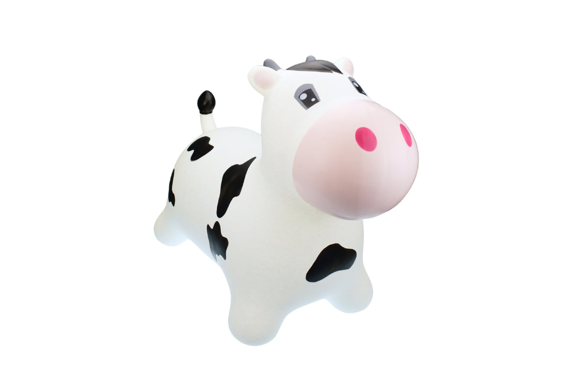 Kaper Kidz Bouncy Rider Moo Moo Cow Inflatable Kids Ride On Toy