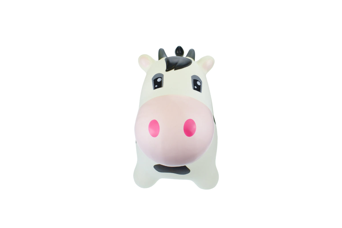 Kaper Kidz Bouncy Rider Moo Moo Cow Inflatable Kids Ride On Toy