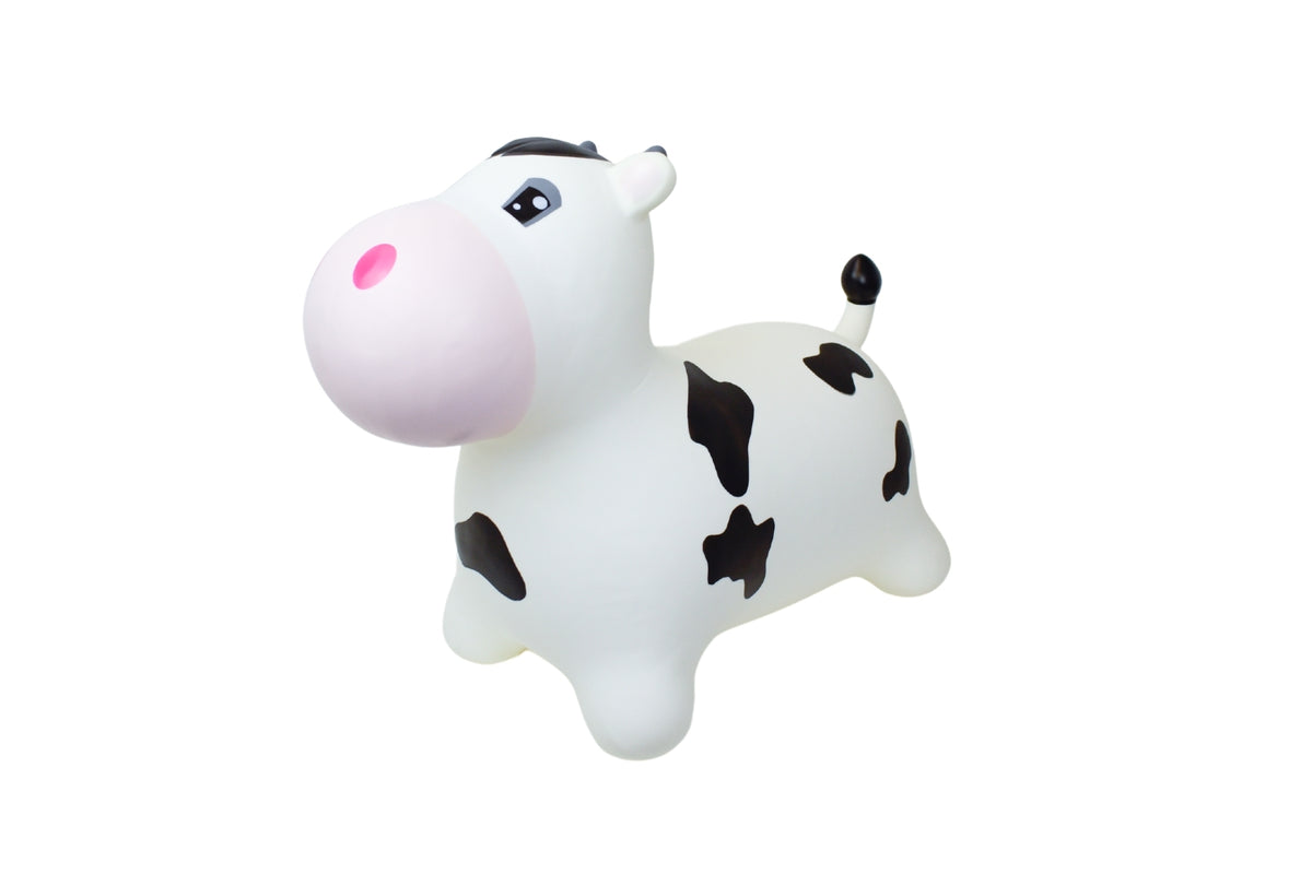 Kaper Kidz Bouncy Rider Moo Moo Cow Inflatable Kids Ride On Toy