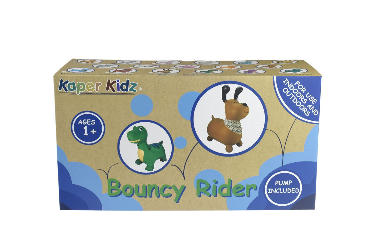 Kaper Kidz Bouncy Rider Unicorn Inflatable Kids Ride On Toy Pink