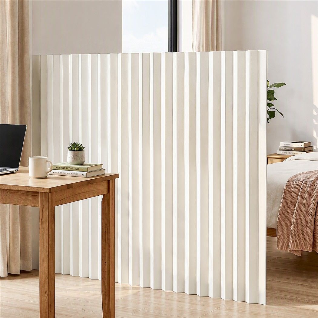 Artiss Paper Room Divider Folding Screen Honeycomb Privacy Freestanding White