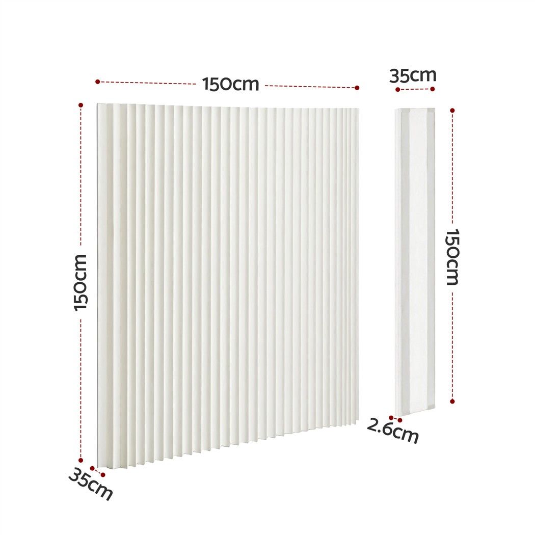 Artiss Paper Room Divider Folding Screen Honeycomb Privacy Freestanding White