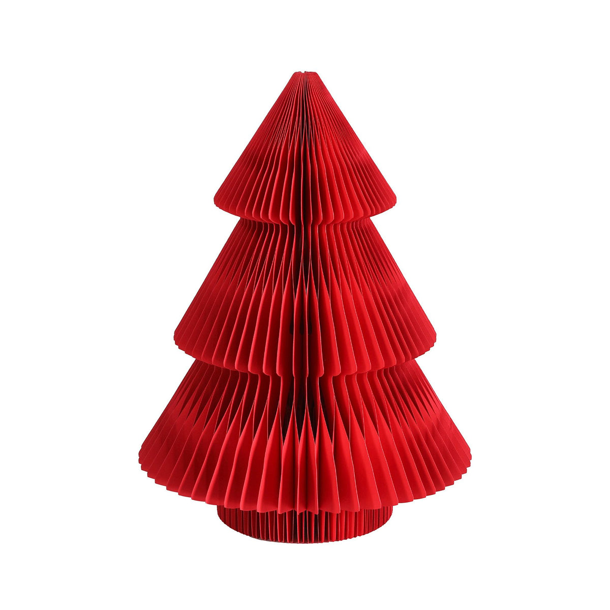 Jingle Jollys Paper Christmas Tree Tabletop 47CM Topper Red DIY Ornament Set