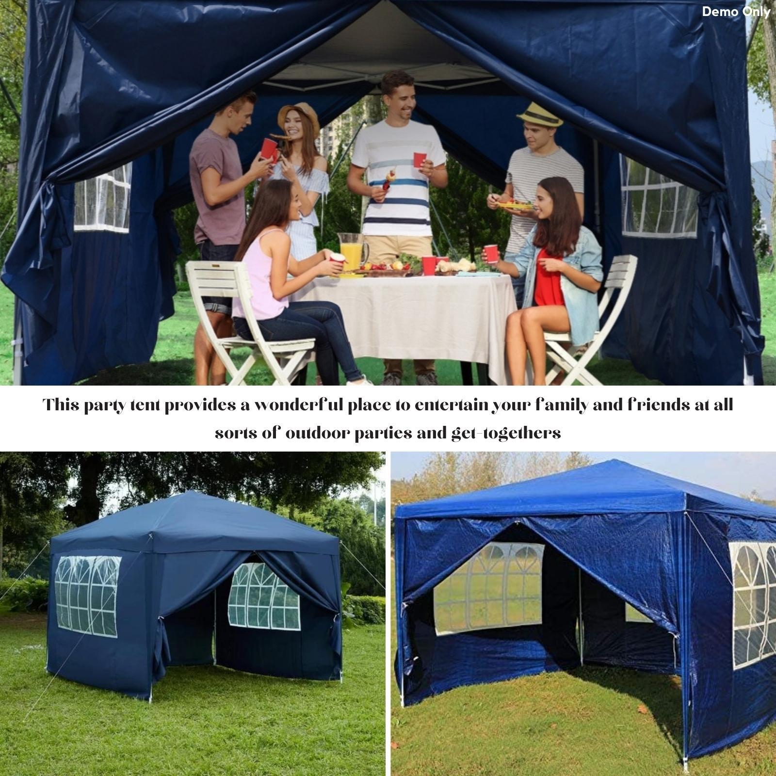 Party Tent 3x3 m Blue