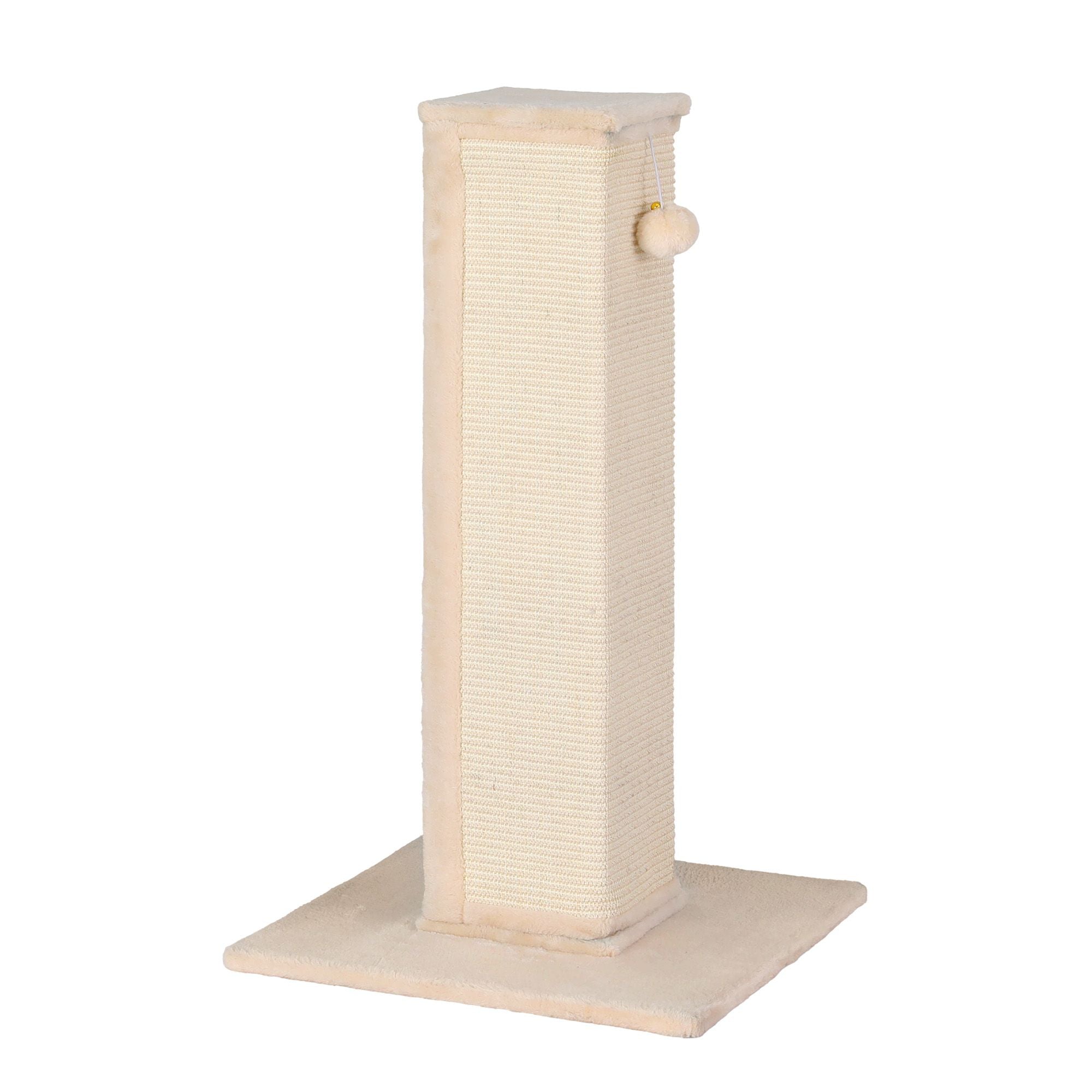 iPet 89cm Cat Tree Scratching Post Tower Wood Condo Bed House Beige Trees