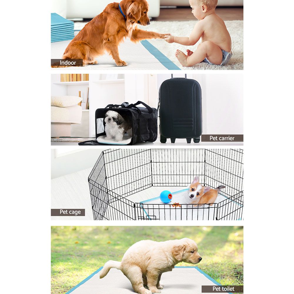 i.Pet 2-Tier Pet Stroller 25kg Capacity & 400pcs Training Pads Combo