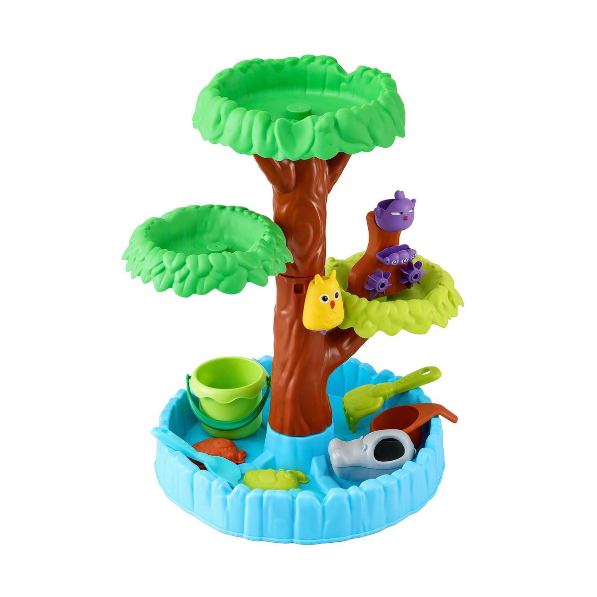 Keezi 62cm Kids Tree Water Table Sandpit Play Set with Shovels Molds Sand Toy