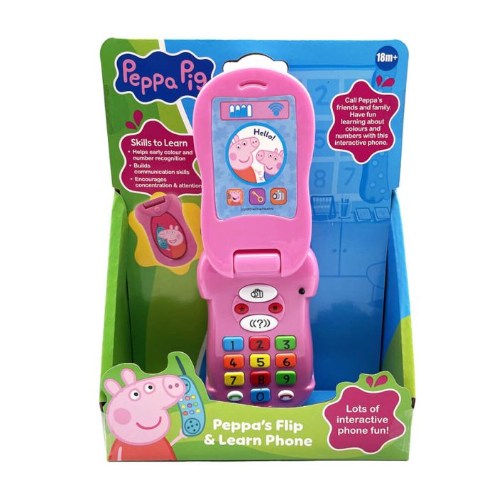Peppa Pig Flip Learn Interactive Phone Toy Educational Learning Game Toy