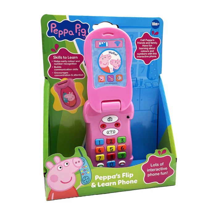 Peppa Pig Flip Learn Interactive Phone Toy Educational Learning Game Toy