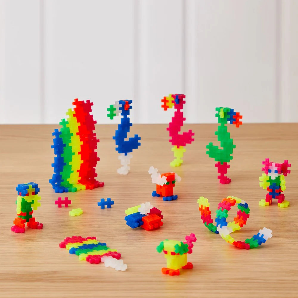 Plus-Plus Neon 300 Piece Creative Building Construction Set for Kids