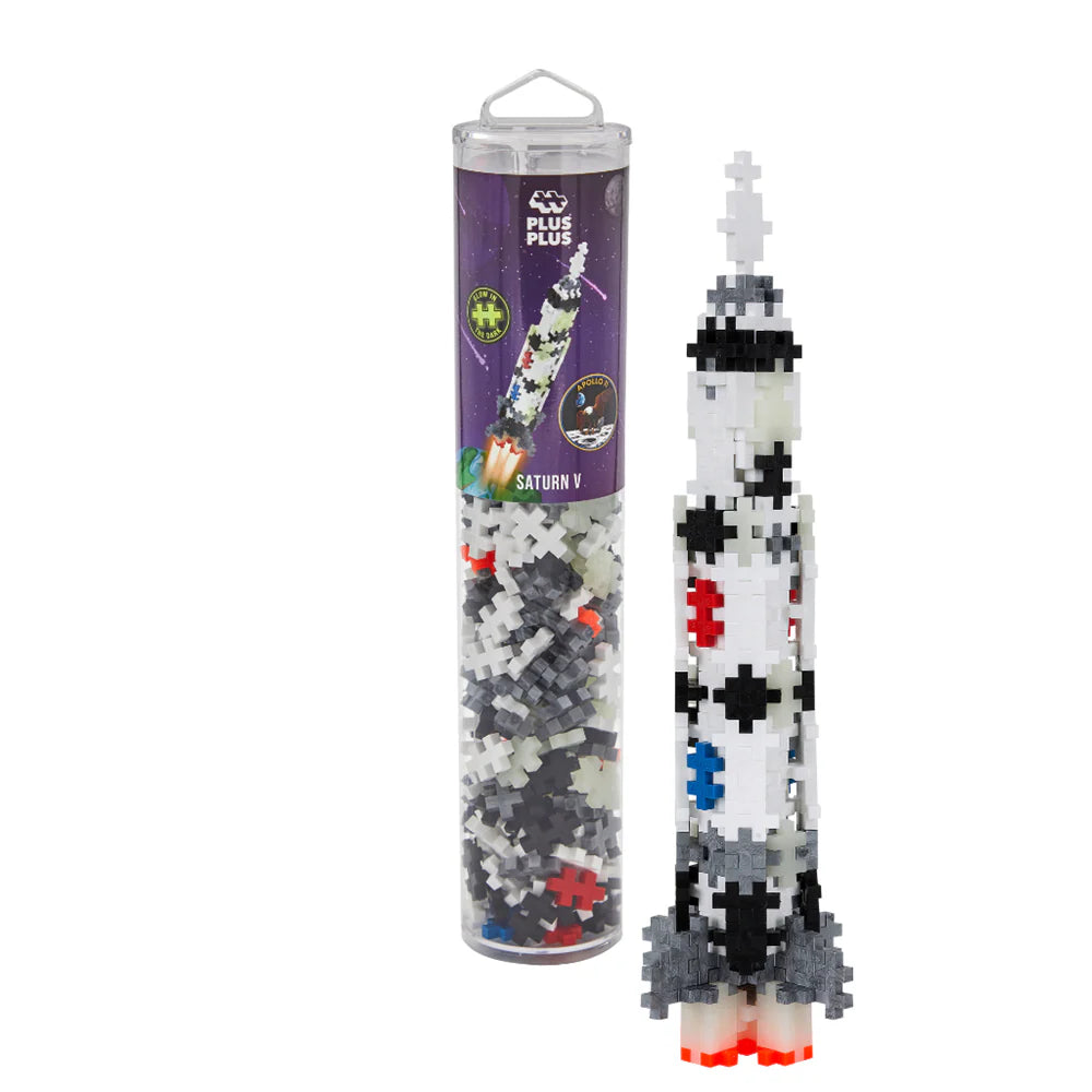 Plus-Plus Saturn V Rocket 240 Piece Tube Creative Building Set