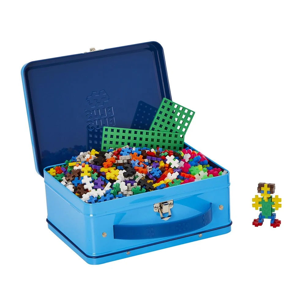 Plus-Plus Suitcase Basic Metal 600pc STEM Construction Toy Building Set
