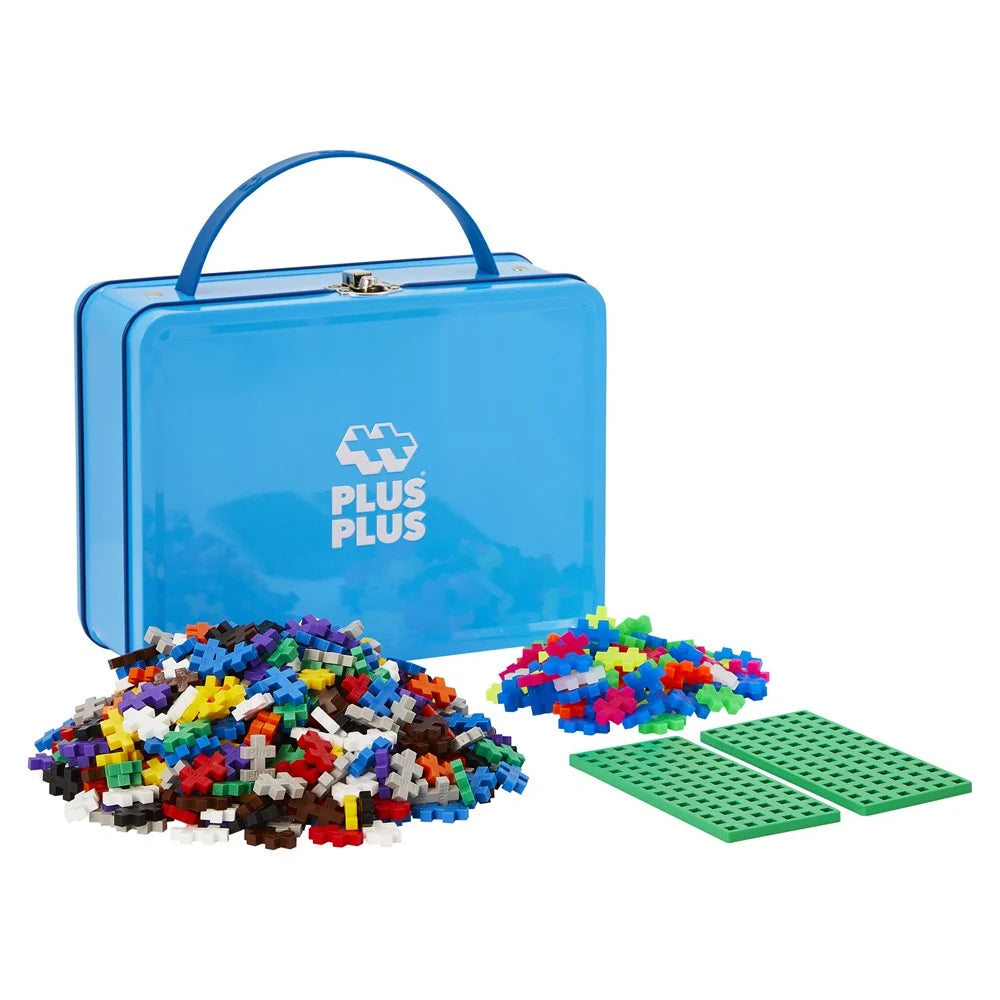 Plus-Plus Suitcase Basic Metal 600pc STEM Construction Toy Building Set