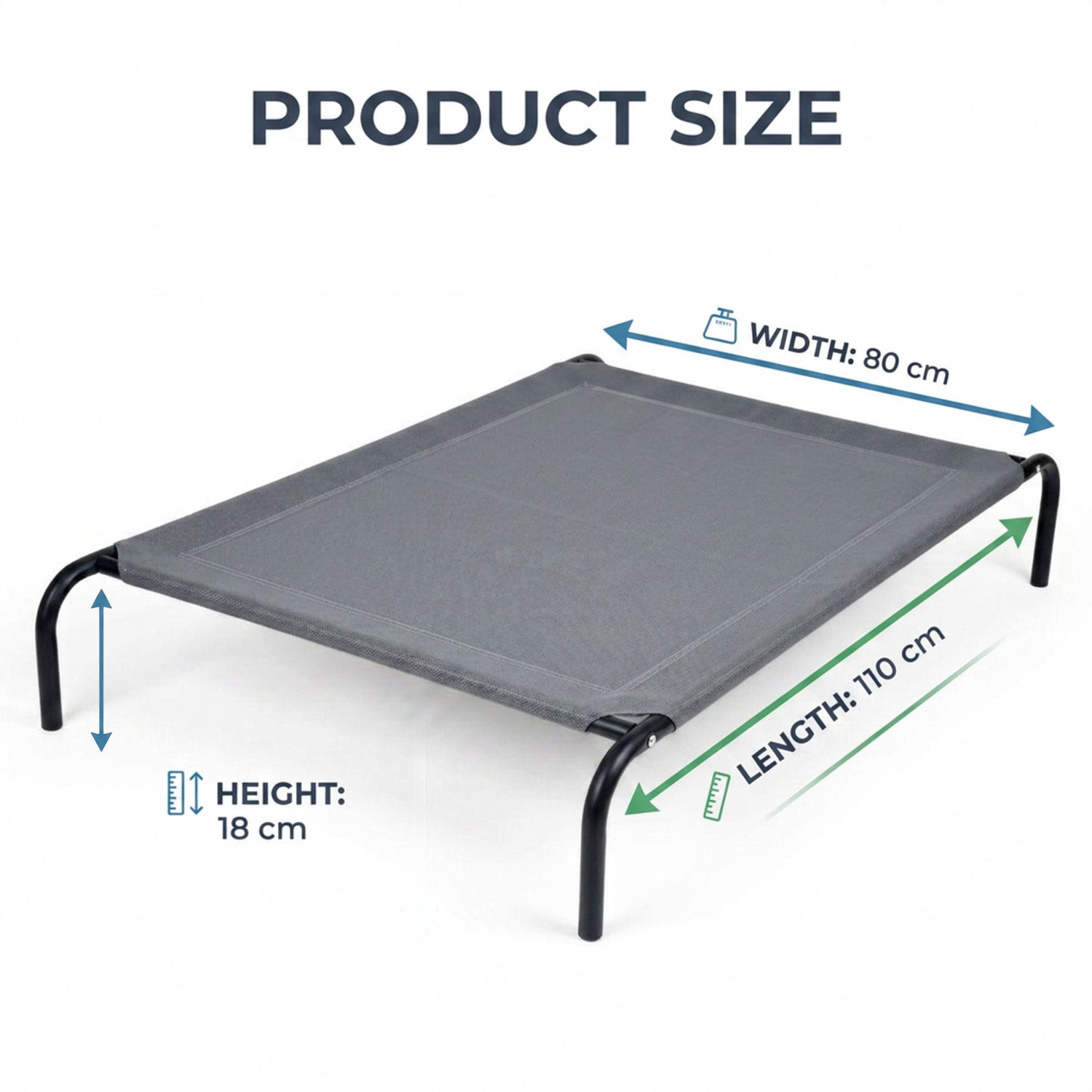 Elevated Pet Bed for Large Dogs Cot for Indoor and Outdoor Home Furniture