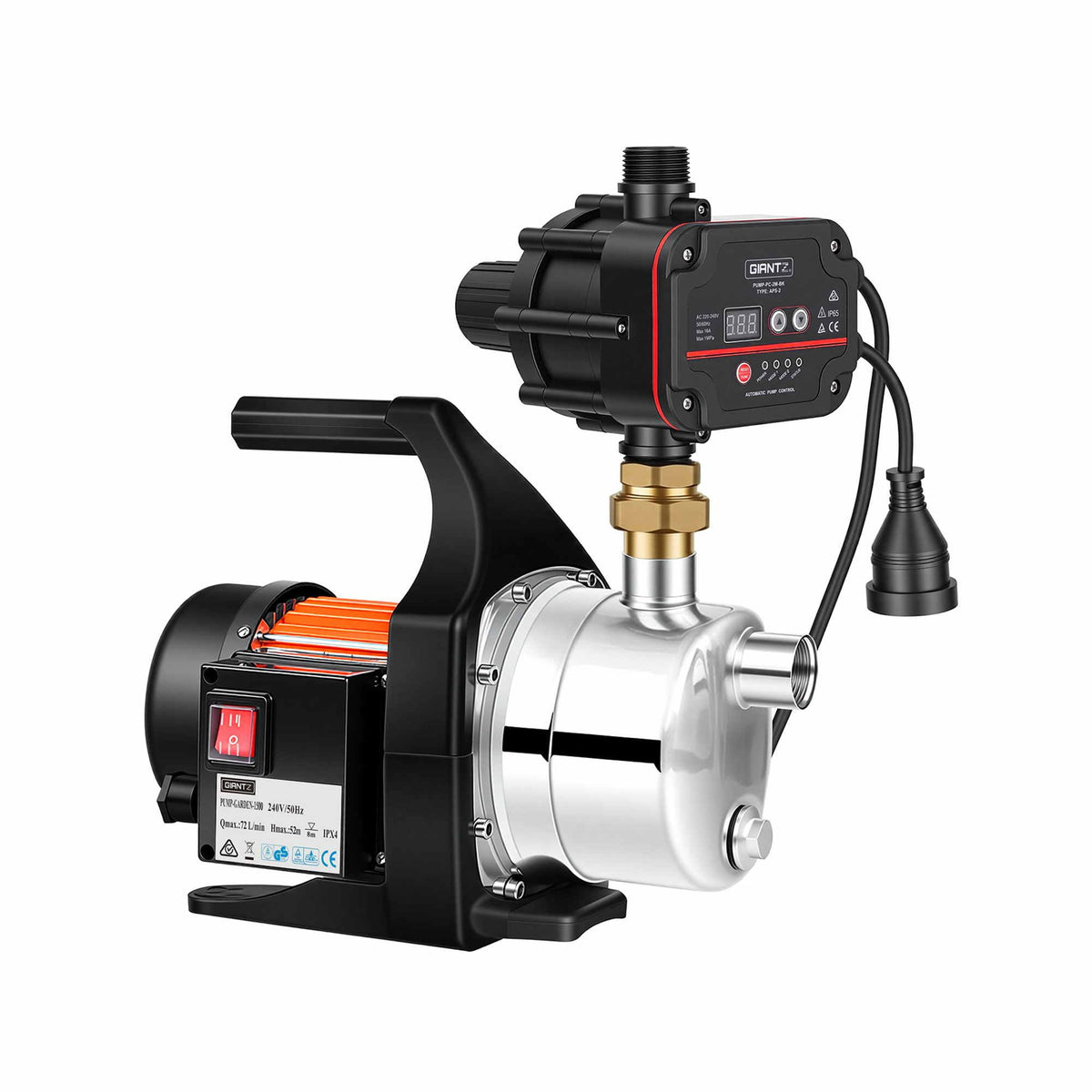 Giantz Garden Water Pump Auto Controller Tank Rain Farm Irrigation 1500W Max