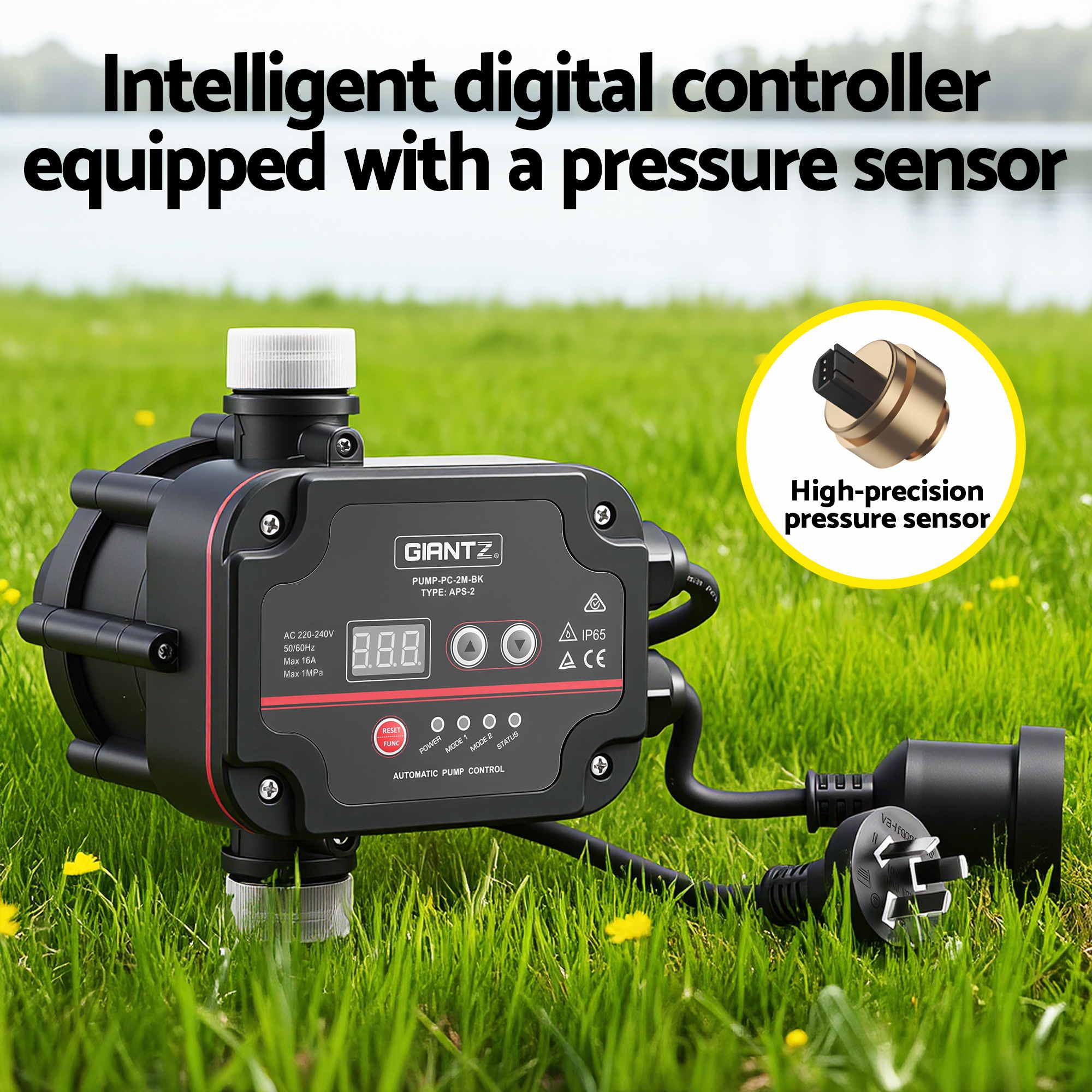 Giantz Garden Water Pump Auto Controller Tank Rain Farm Irrigation 1500W Max