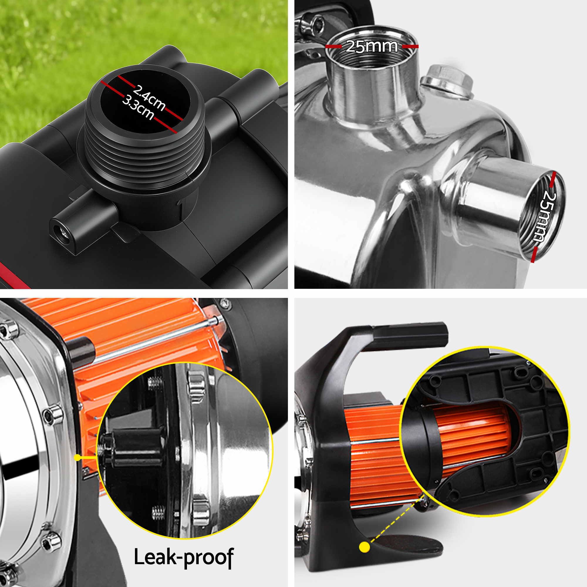 Giantz Garden Water Pump Auto Controller Tank Rain Farm Irrigation 1500W Max