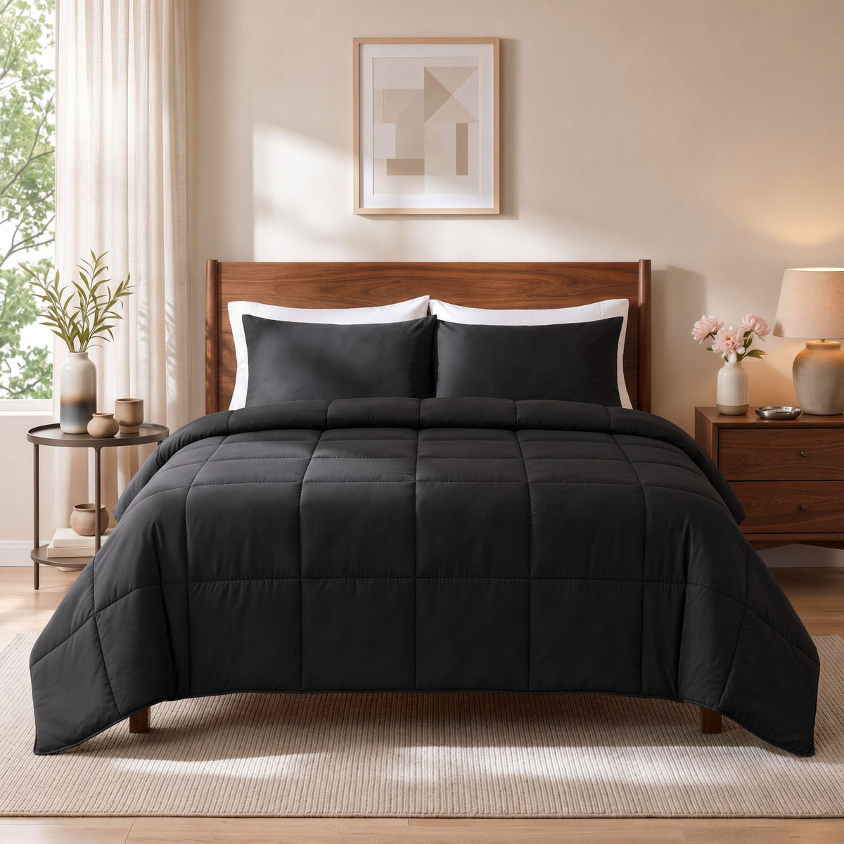 Giselle 200GSM Bamboo Microfibre King Quilt Lightweight All Season Doona Duvet
