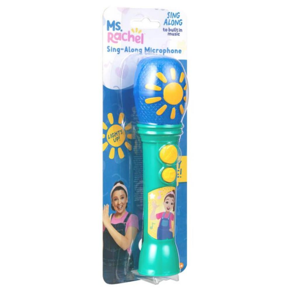 Ms Rachel Sing Along Portable Microphone with Music and LED Lights for Kids