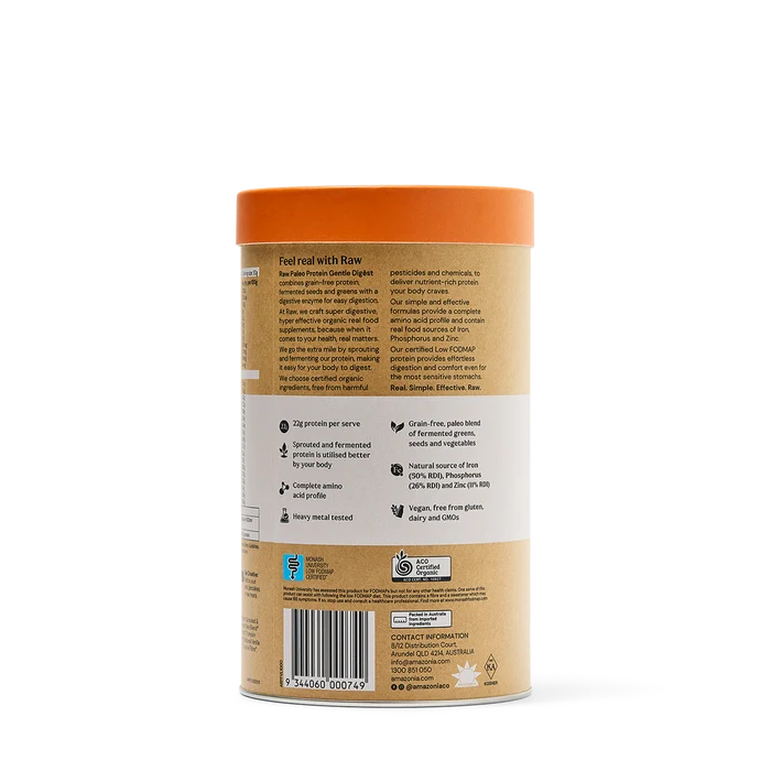 Amazonia Raw Gentle Digest Paleo Protein Vanilla 500g