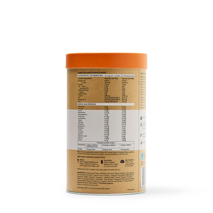 Amazonia Raw Gentle Digest Paleo Protein Vanilla 500g