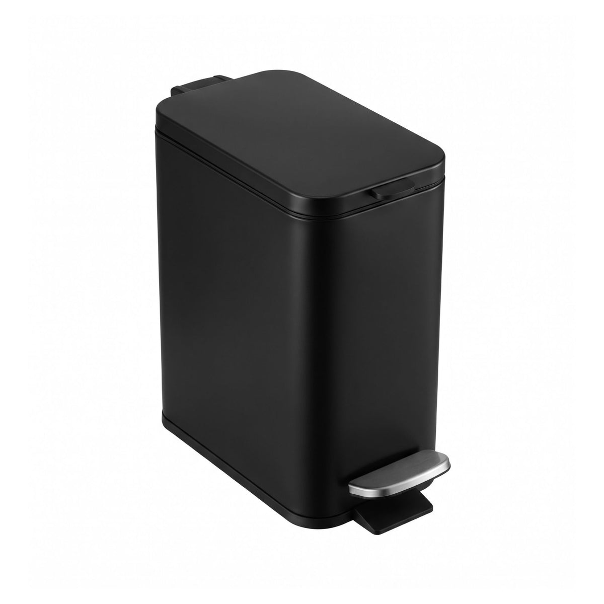 Cefito Pedal Rubbish Bin Trash Can Carbon Steel Removable Bucket 5L Black