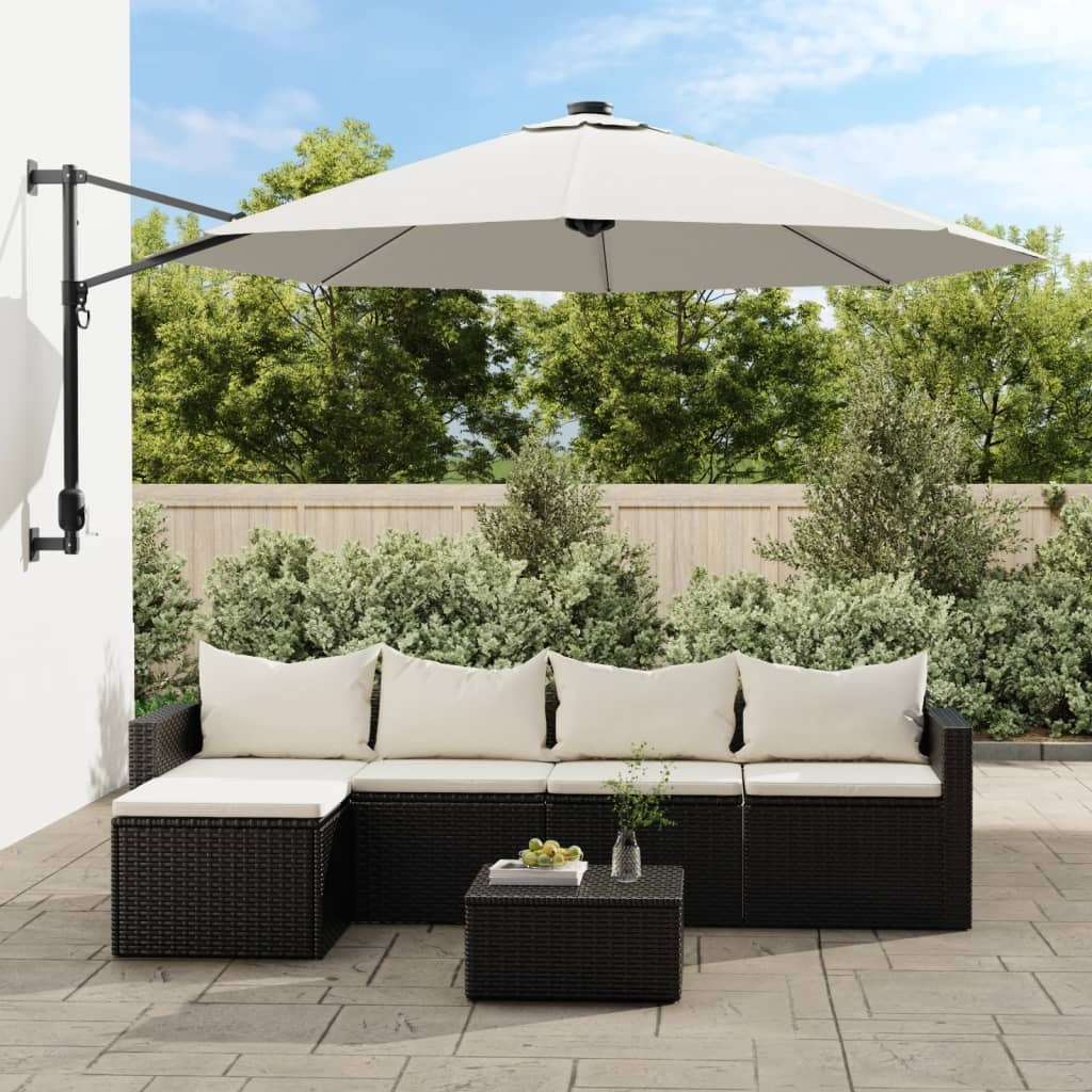 Replacement Fabric Cantilever Umbrella Cover 350cm UV Protect Sand White