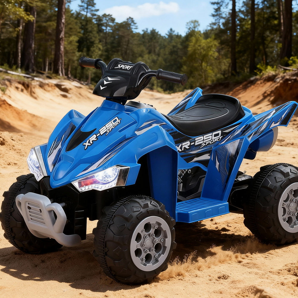 Rigo Kids Ride On Car ATV Quad Motorbike Electric Outdoor Toys 12V Blue