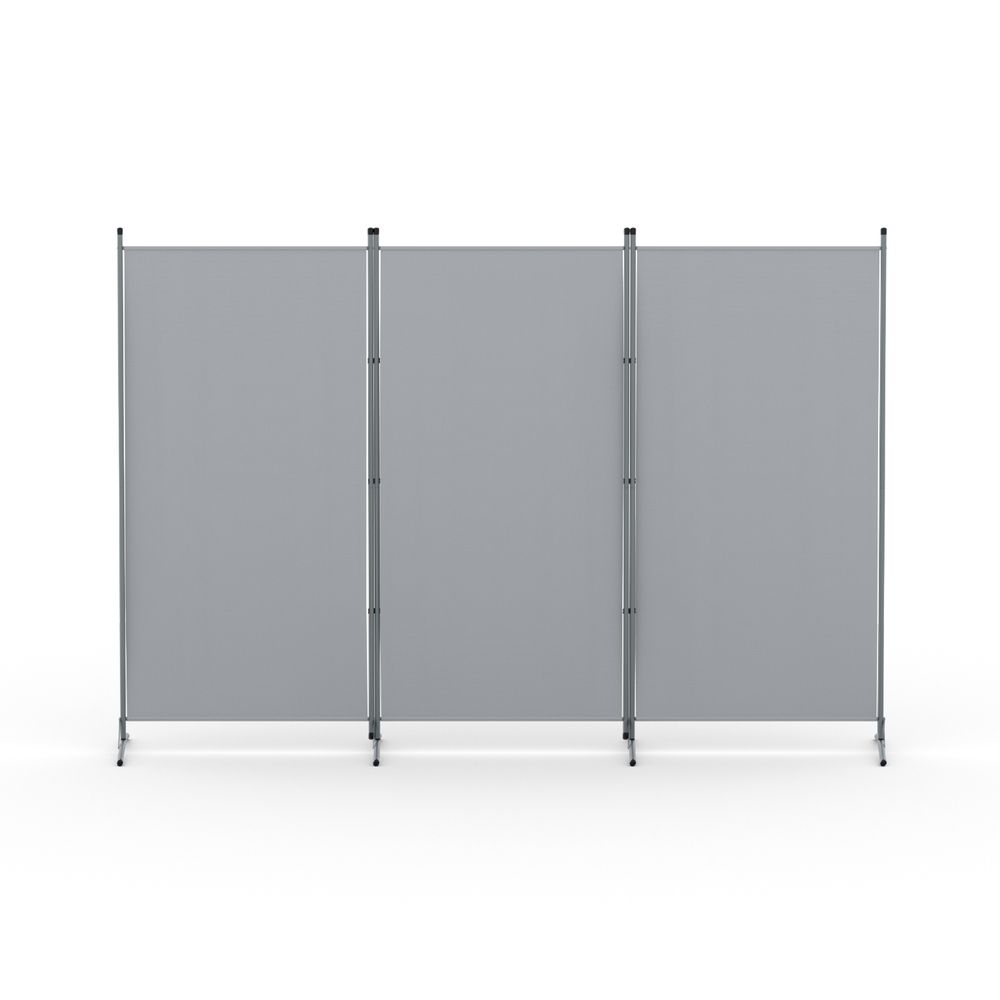Artiss 3 Panel Room Divider Set of 2 Folding Privacy Screen Fabric Grey