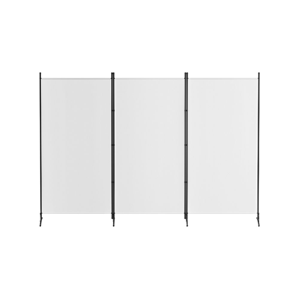 Artiss 3 Panel Room Divider Set of 2 Folding Privacy Screen Fabric White