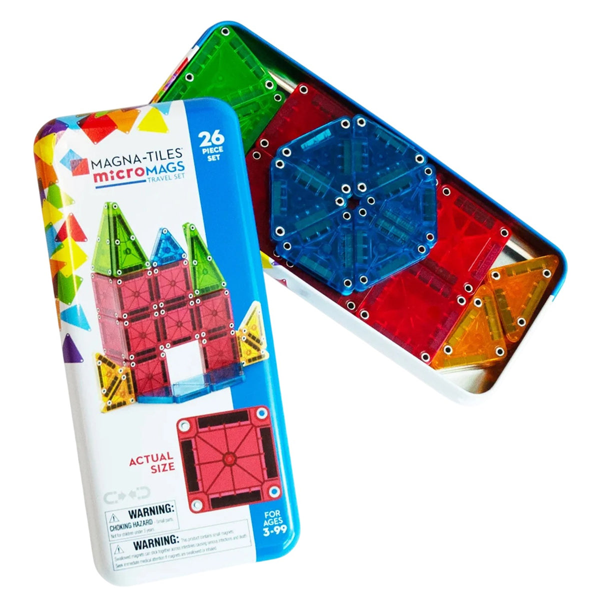 MAGNA-TILES microMAGS Travel 26 Piece Set