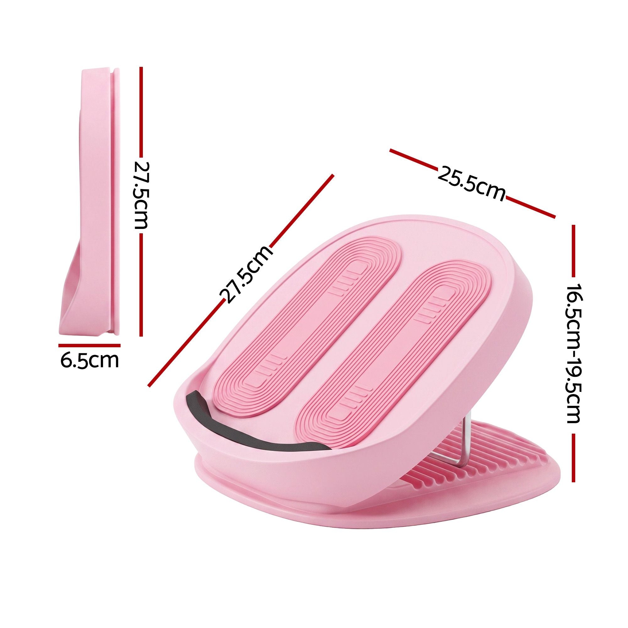 Everfit Slant Board Balance Board 14-Level Adjustable Incline Calf Stretch Pink