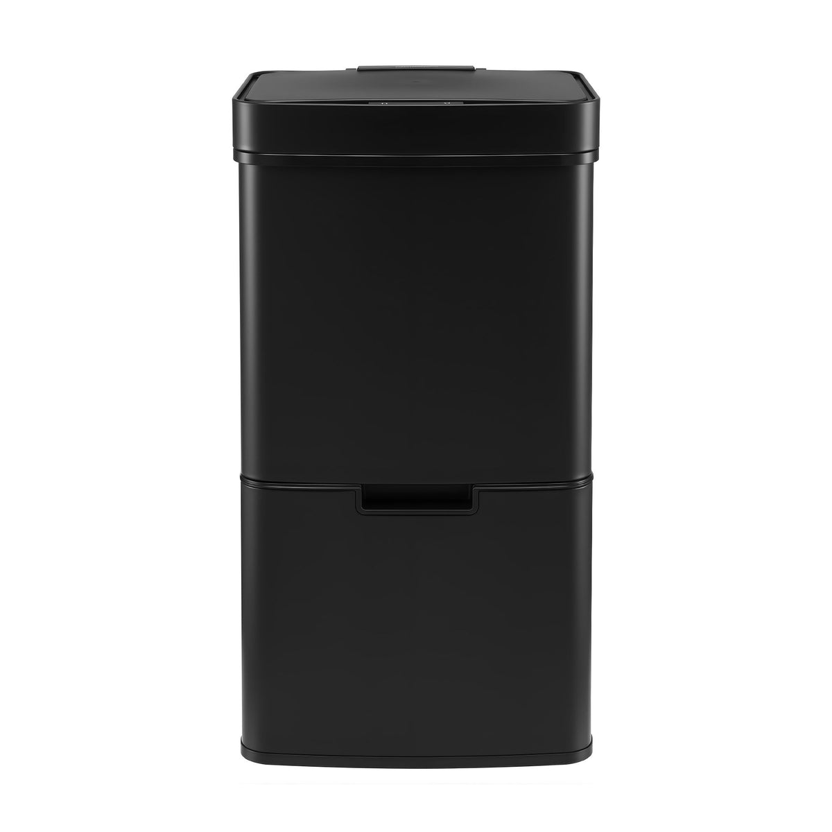 Devanti 72L Sensor Bin 4-in-1 Compartment Stainless Steel Trash Can Black