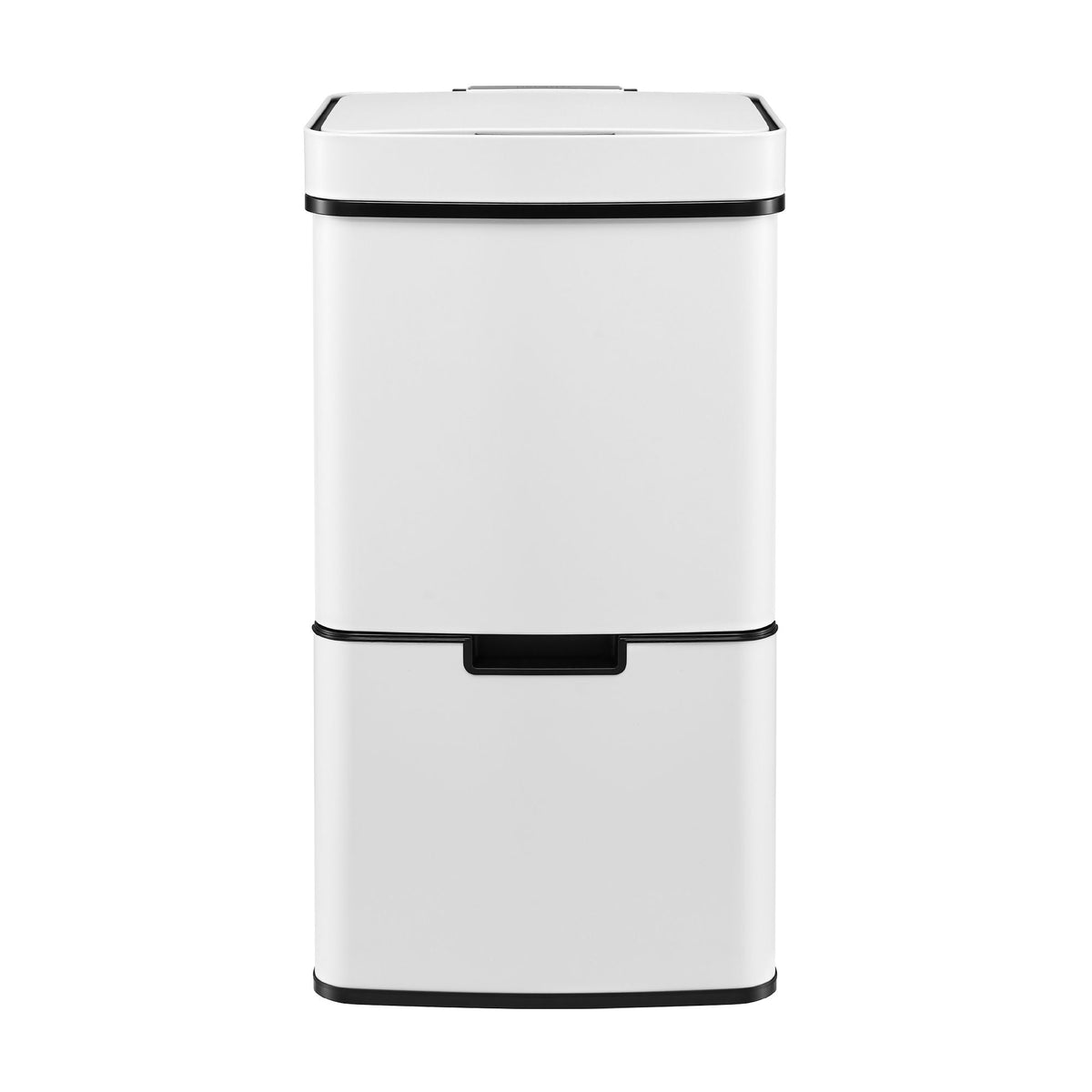 Devanti 72L Sensor Bin 4-in-1 Compartment Stainless Steel Trash Can White