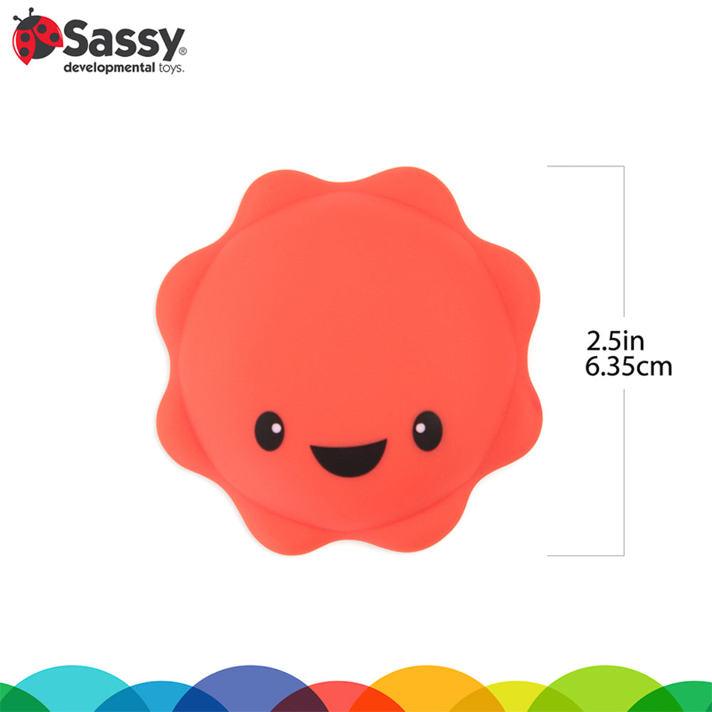 Sassy Baby Macaron Water Squirters Soft Squeezable Bath Toy Sensory 6 Months+
