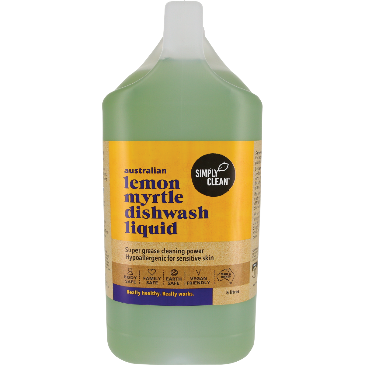 Simply Clean Dishwash Liquid Lemon Myrtle 5L
