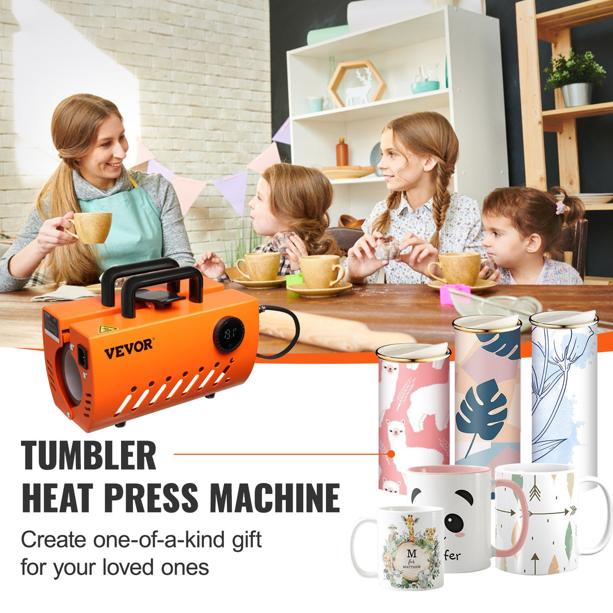 Mug Heat Press 30oz Tumbler Machine 11-30oz DIY Cups Glasses Sublimation