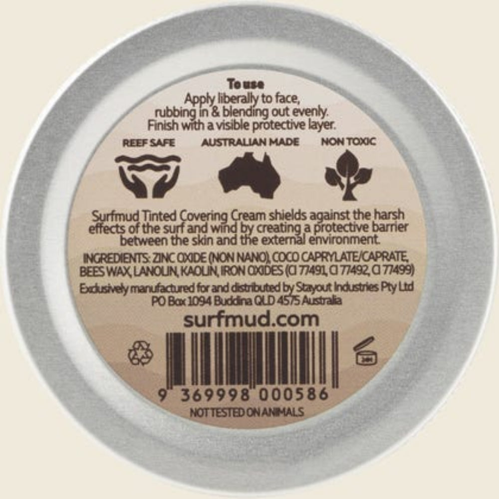 Surfmud Natural Zinc Tinted Covering Cream 45g