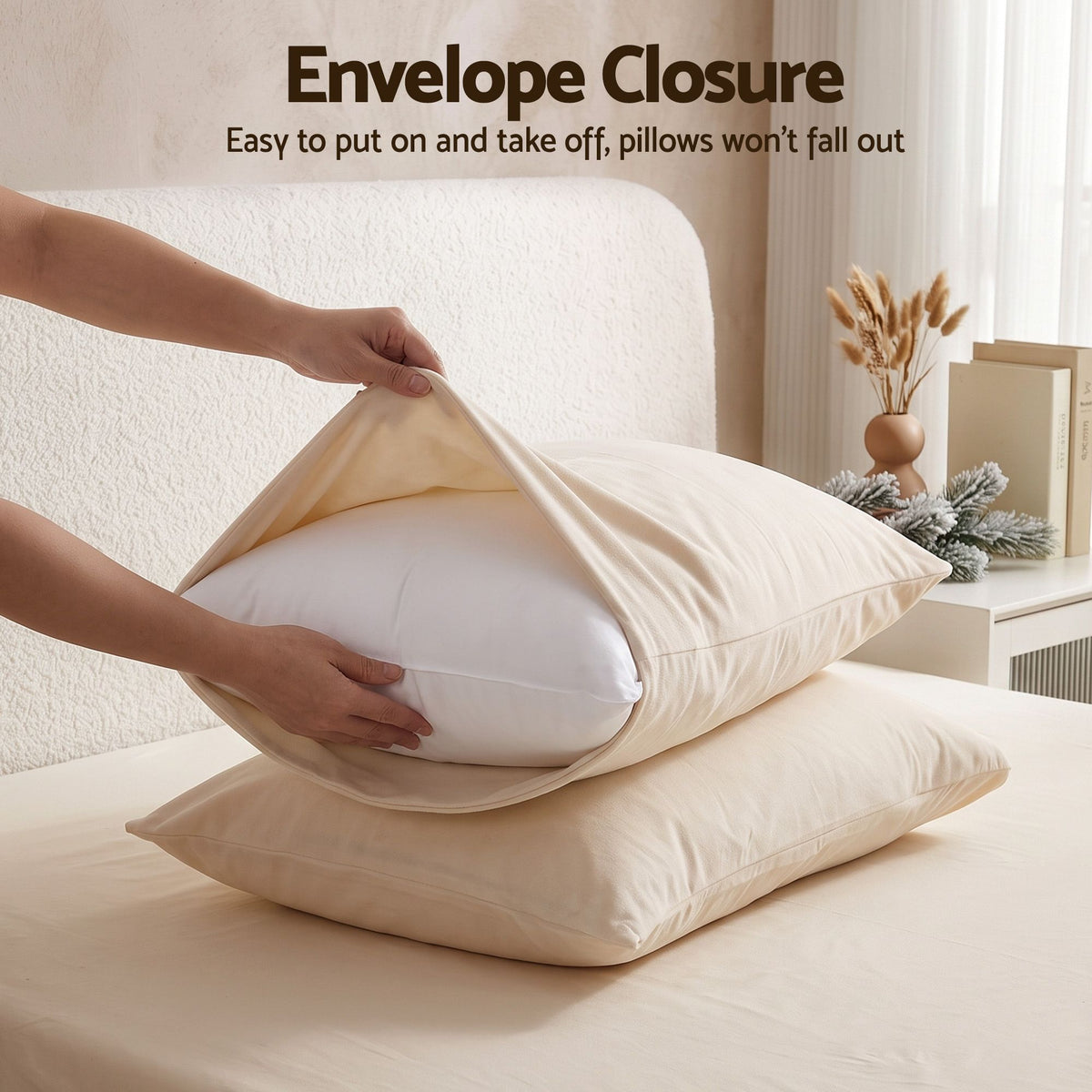 Giselle Single Sheet Set 150GSM Anti-pilling Micro Flannel 4 Piece Cream White