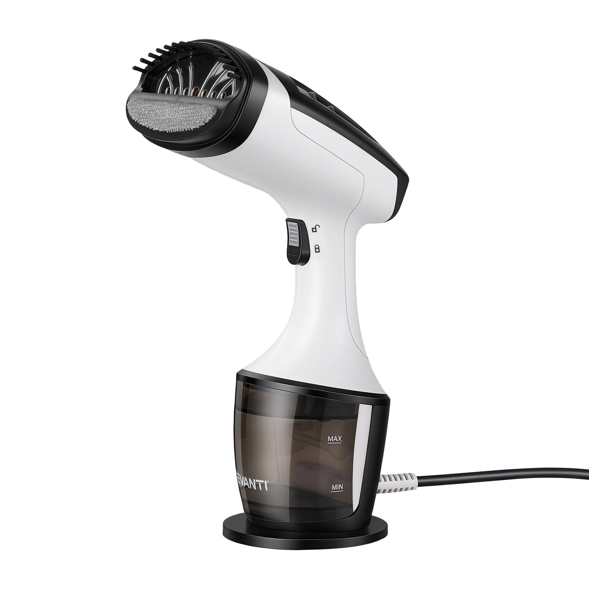 Devanti Clothes Steamer Powerful Fast 30s Heat-Up Continuous Steam 160ml Tank Fabric Brush Portable Handheld Steam Iron