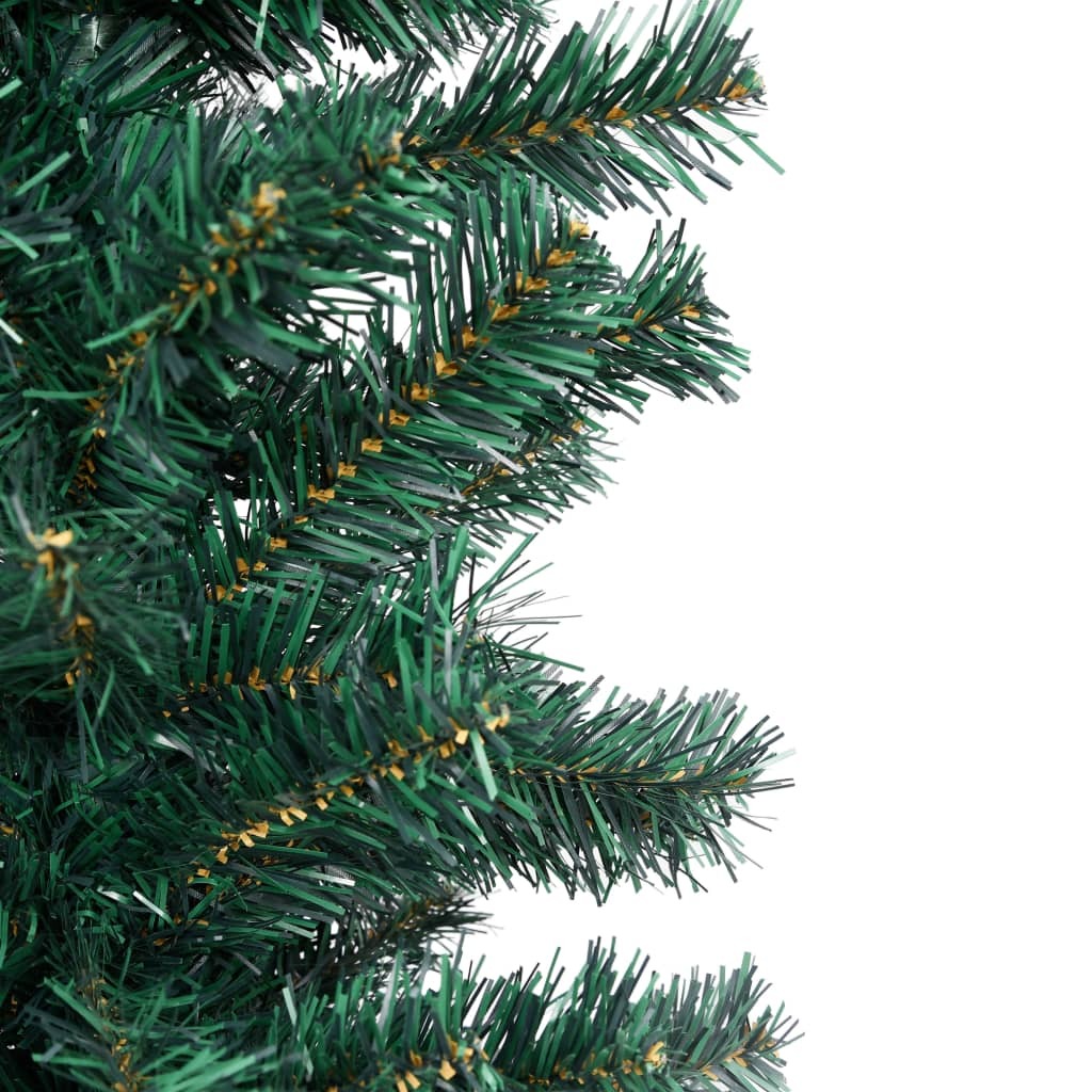 Slim Artificial Christmas Tree 150cm PVC Steel Stand Xmas Decor Green