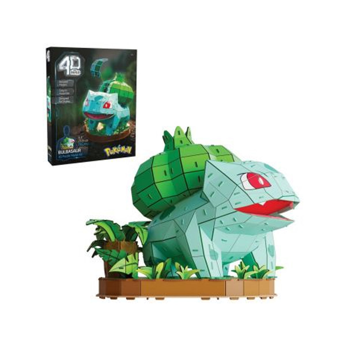 4D Build Pokemon Bulbasaur 3D Puzzle Model Kit 195 Pieces No Glue Needed