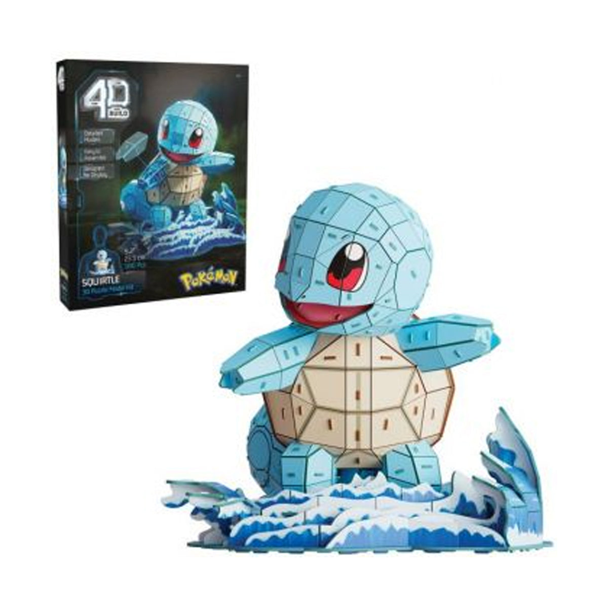 4D Build Pokemon Squirtle 3D Puzzle Model Kit 180 Pieces No Glue Needed