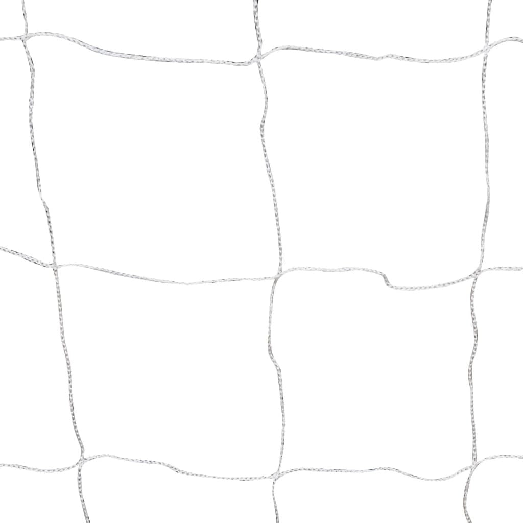 Soccer Goal Post with Net 240x90x150cm Steel Frame Outdoor Sport White