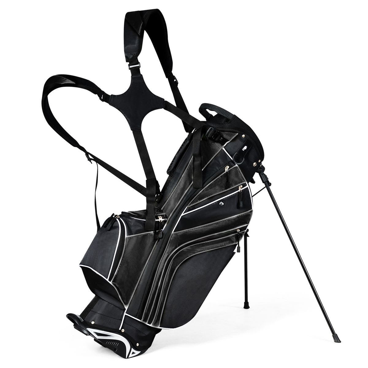 Golf Stand Bag with 6 Way Divider Carry Organiser Outdoor Sports Gear