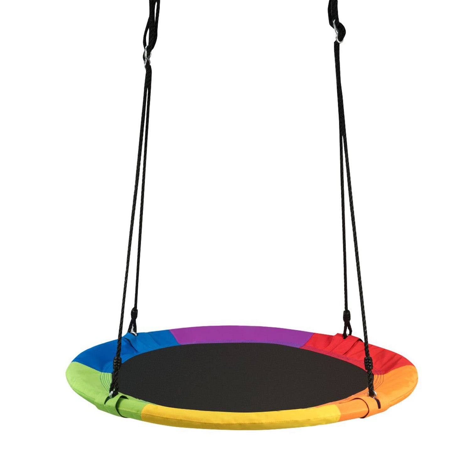 Adjustable Flying Saucer Tree Swing with Multiple Functions for Kids Outdoor